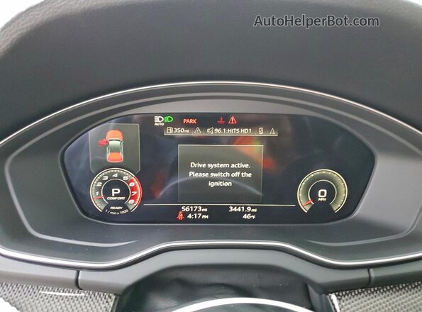 WA1B4AFY3M2025401 2021 AUDI SQ5 Серый Вид щитка приборов