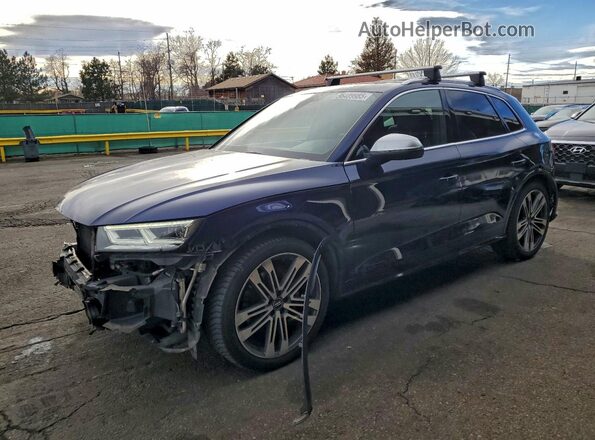 WA1B4AFY4K2001587 2019 AUDI SQ5 Синий Передняя левая четверть