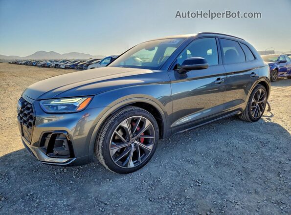WA1B4AFY8M2024180 2021 AUDI SQ5 Серый Передняя левая четверть