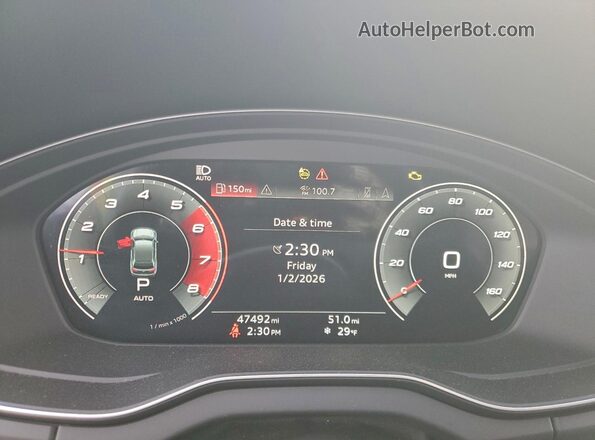 WA1B4AFY8P2083122 2023 AUDI SQ5 Черный Вид щитка приборов