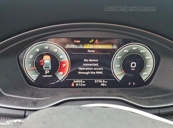 WA1B4BFY5P2014636 2023 AUDI SQ5 Зеленый Вид щитка приборов