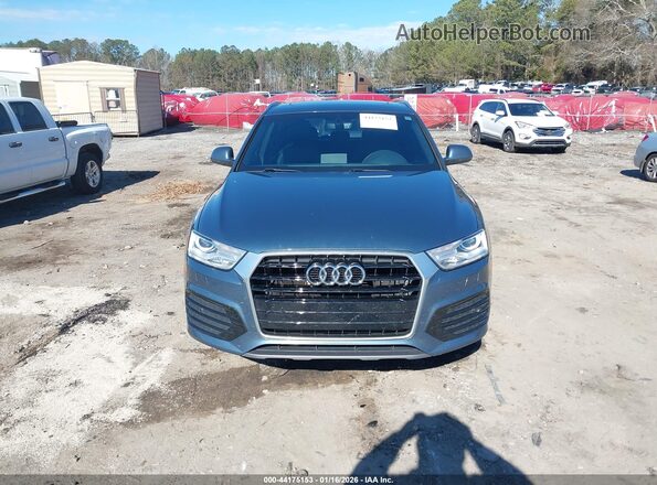 WA1BCCFSXJR013257 2018 AUDI Q3 Синий Вид щитка приборов
