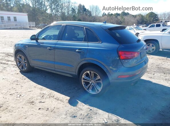 WA1BCCFSXJR013257 2018 AUDI Q3 Синий Задняя левая четверть