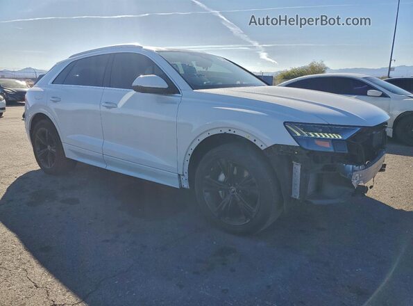 WA1BVBF10PD013401 2023 AUDI Q8 Белый Передняя правая четверть