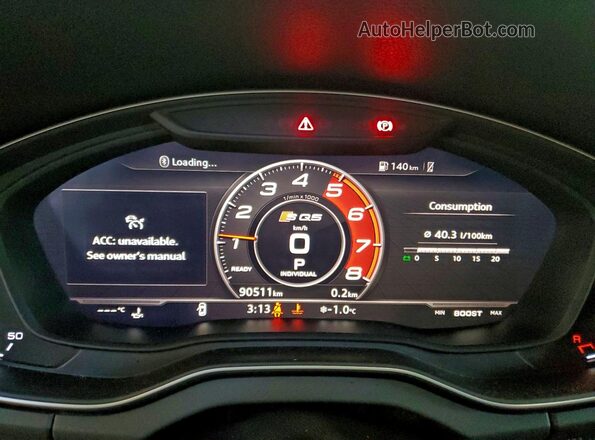 WA1C4AFY6K2000901 2019 AUDI SQ5 Белый Вид щитка приборов