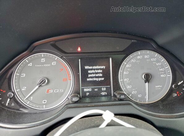 WA1CCAFP3HA045979 2017 AUDI SQ5 Gray ხელსაწყოთა პანელის ხედი
