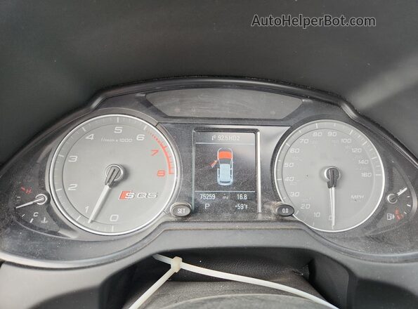 WA1CCAFP8GA056569 2016 AUDI SQ5 White Vista del cuadro de instrumentos