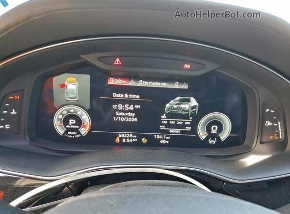 WA1CWBF13MD033283 2021 AUDI SQ8 White Вид щитка приладів
