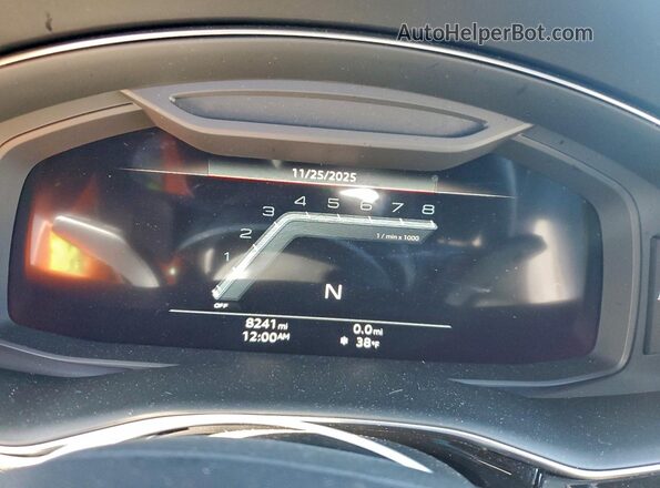 WA1CWBF17SD031436 2025 AUDI SQ8 Черный Вид щитка приборов
