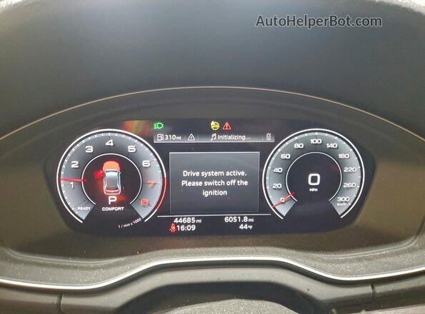 WA1EAAFY4R2030510 2024 AUDI Q5 Серый Вид щитка приборов