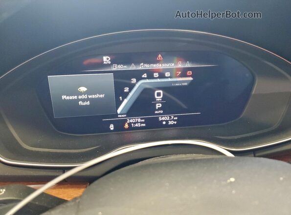 WA1EAAFY7P2042597 2023 AUDI Q5 Black Вид щитка приладів