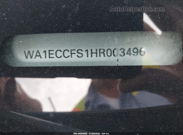 WA1ECCFS1HR003496 2017 AUDI Q3 Black Engine compartment view