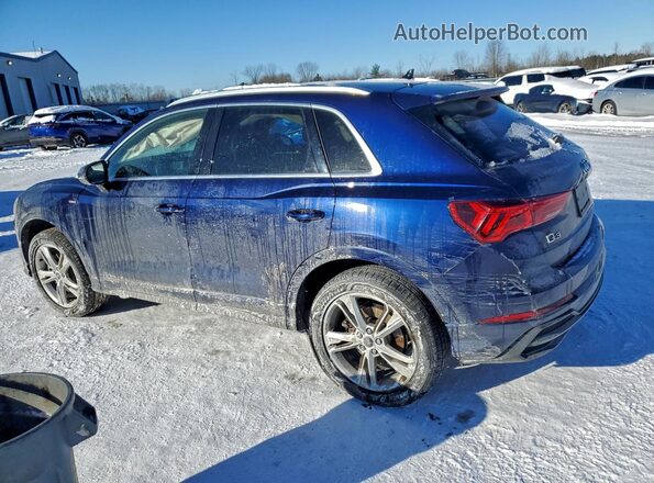 WA1EECF31M1044089 2021 AUDI Q3 Синий Задняя левая четверть