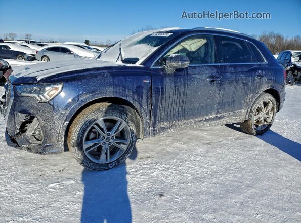 WA1EECF31M1044089 2021 AUDI Q3 Синий Передняя левая четверть