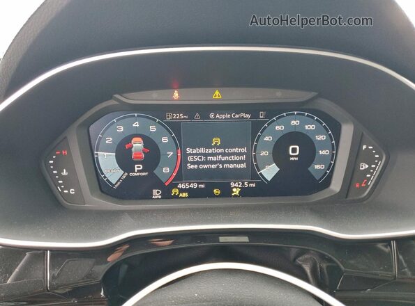 WA1EECF32P1082886 2023 AUDI Q3 Black Widok zestawu wskaźników