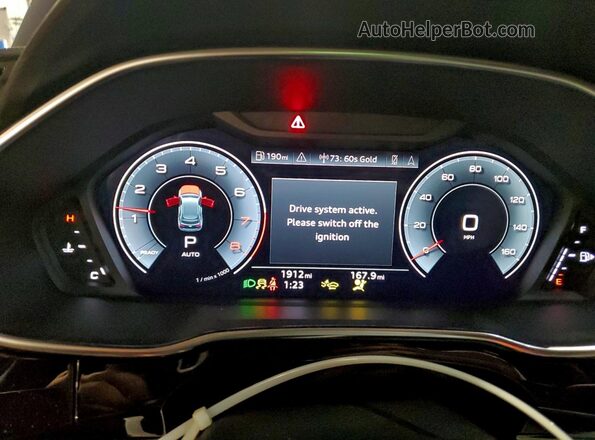 WA1EECF36S1079532 2025 AUDI Q3 Blue Vista del cuadro de instrumentos