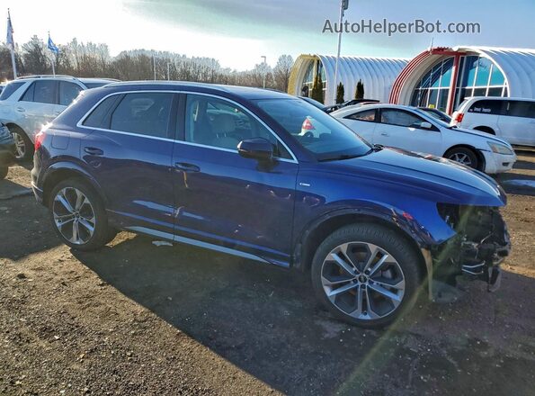 WA1EECF37M1130992 2021 AUDI Q3 Blue Առջևի աջ