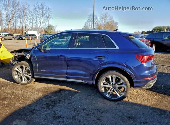 WA1EECF37M1130992 2021 AUDI Q3 Blue Հետևի ձախ