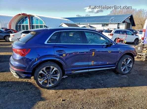 WA1EECF37M1130992 2021 AUDI Q3 Blue Հետևի աջ