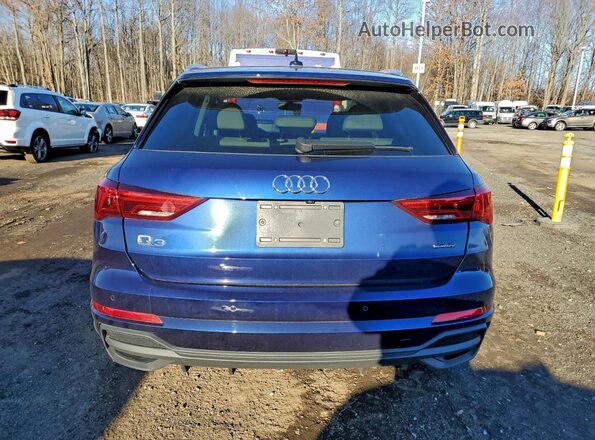WA1EECF37M1130992 2021 AUDI Q3 Blue Հետևի տեսք