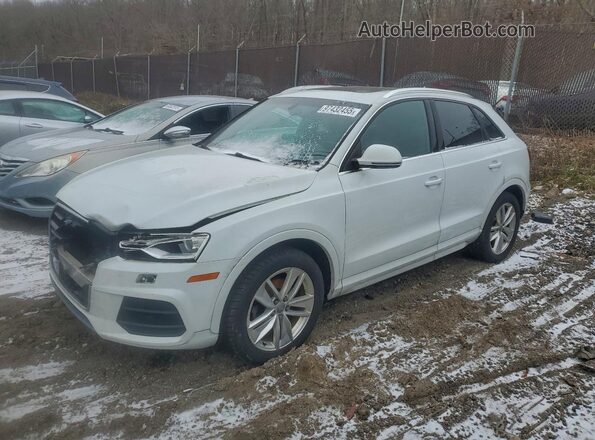 WA1EFCFS7GR024598 2016 AUDI Q3 White წინა მარცხენა ხედი სამი მეოთხედიდან