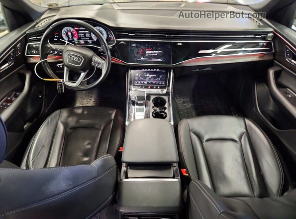 WA1FVAF16MD016939 2021 AUDI Q8 Gray Առջևի վահանակի տեսք