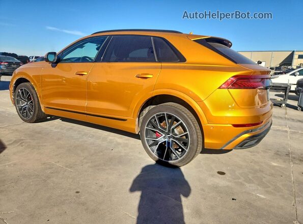 WA1FVBF1XLD007102 2020 AUDI Q8 Оранжевый Задняя левая четверть