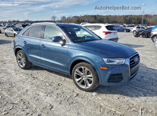 WA1HCCFS5HR010397 2017 AUDI Q3 Blue Przód prawy