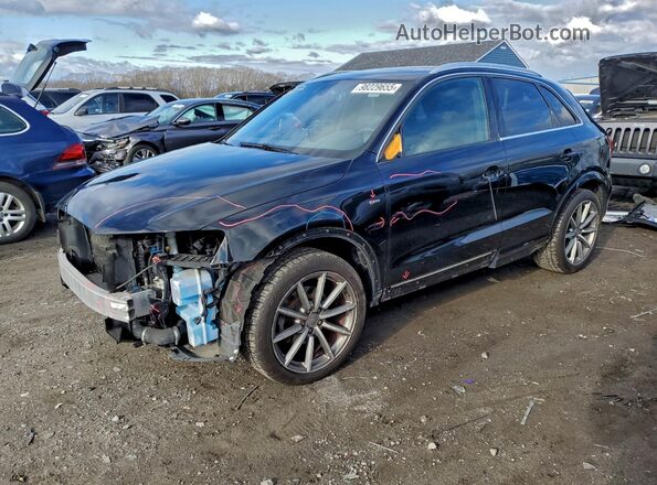 WA1JCCFS9JR025797 2018 AUDI Q3 Black წინა მარცხენა ხედი სამი მეოთხედიდან