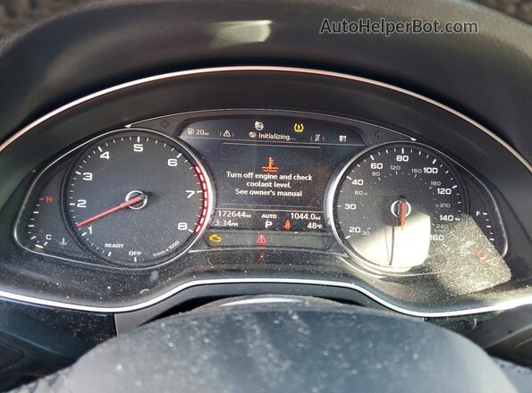 WA1LAAF73HD021802 2017 AUDI Q7 Black Instrument cluster view