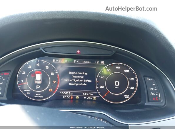 WA1LAAF73HD033688 2017 AUDI Q7 Black უკანა სავარძლების ხედი