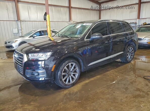 WA1LAAF76JD045498 2018 AUDI Q7 Black Առջևի ձախ երեք քառորդ տեսարան