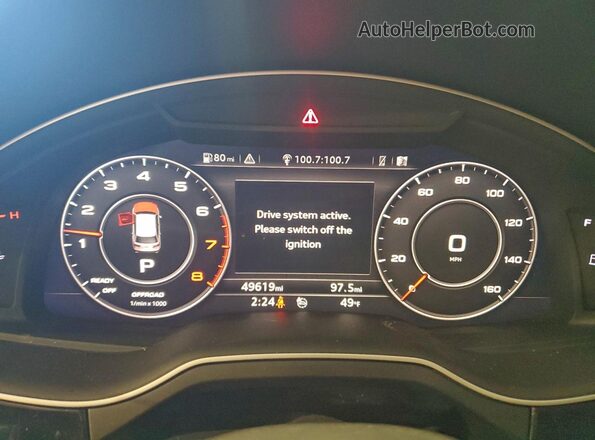 WA1LAAF76JD045498 2018 AUDI Q7 Black Սարքավորումների վահանակի տեսք