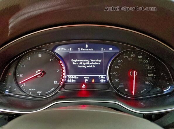 WA1LAAF78JD043848 2018 AUDI Q7 Black Widok zestawu wskaźników