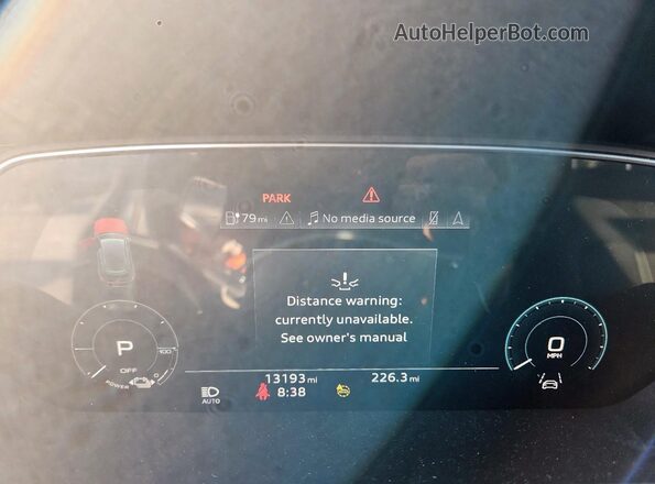 WA1LAAGE1MB004838 2021 AUDI E-TRON Black Vista del cuadro de instrumentos