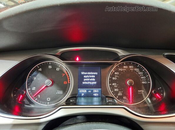 WA1UFAFL1GA015189 2016 AUDI OTHER Синий Вид щитка приборов