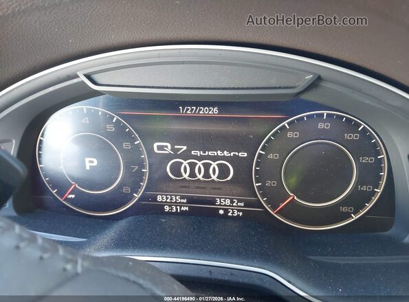 WA1VAAF75JD013344 2018 AUDI Q7 Белый Вид задних сидений