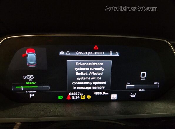 WA1VAAGE6PB009935 2023 AUDI E-TRON Gray Widok zestawu wskaźników