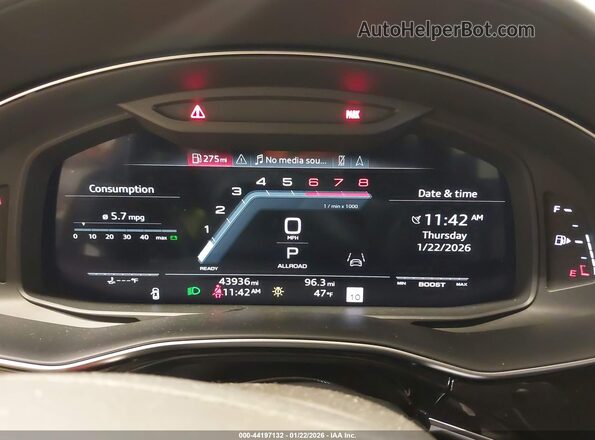 WA1VWBF71PD004950 2023 AUDI SQ7 Black Հետևի նստատեղերի տեսք
