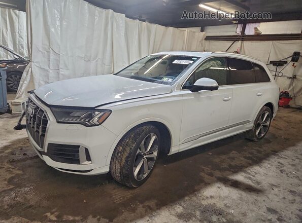 WA1VXAF79MD027170 2021 AUDI Q7 Белый Передняя левая четверть