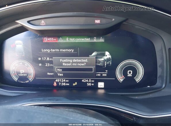 WA1VXAF7XLD006178 2020 AUDI Q7 Серебряный Вид задних сидений