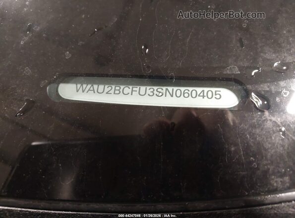 WAU2BCFU3SN060405 2025 AUDI ALL Черный Вид подкапотного пространства