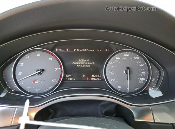 WAU2FAFCXHN012912 2017 AUDI S7 Белый Вид щитка приборов