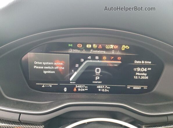 WAUA4CF50SA002774 2025 AUDI S5 Черный Вид щитка приборов