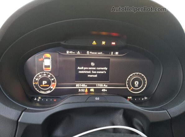 WAUB1GFF0H1056372 2017 AUDI S3 Yellow Widok zestawu wskaźników