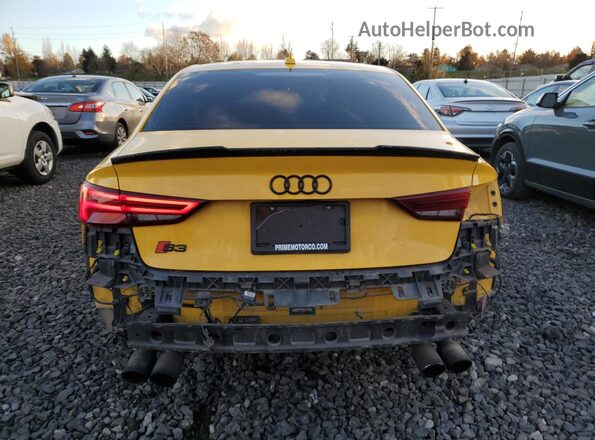 WAUB1GFF0H1056372 2017 AUDI S3 Yellow Widok z tyłu