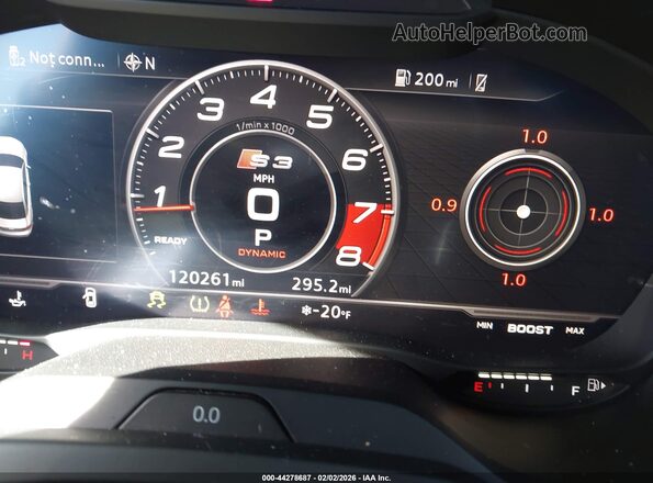 WAUB1GFF2H1079507 2017 AUDI S3 Red Widok tylnych siedzeń