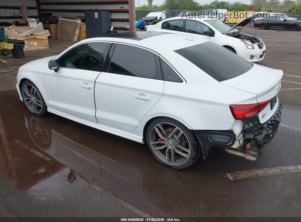 WAUB1GFF6H1048292 2017 AUDI S3 Белый Задняя левая четверть