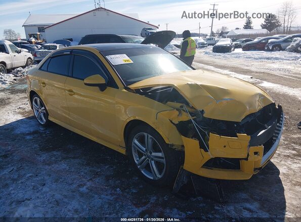 WAUB1GFF8H1023281 2017 AUDI S3 Желтый Передняя правая четверть
