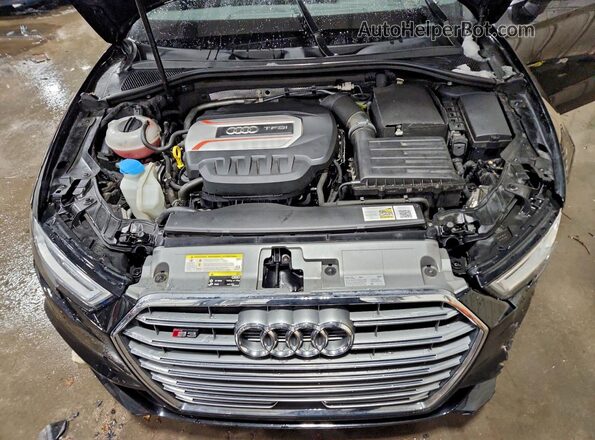 WAUB1GFFXH1011505 2017 AUDI S3 Black Вид задньої частини салону